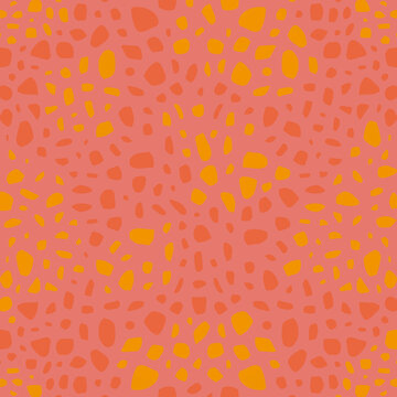 Spotty flecked pattern background. Yellow orange spots illustration