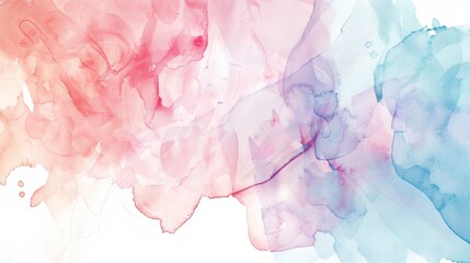 Delicate watercolor washes   AI generated illustration - obrazy, fototapety, plakaty