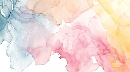 Delicate watercolor washes   AI generated illustration