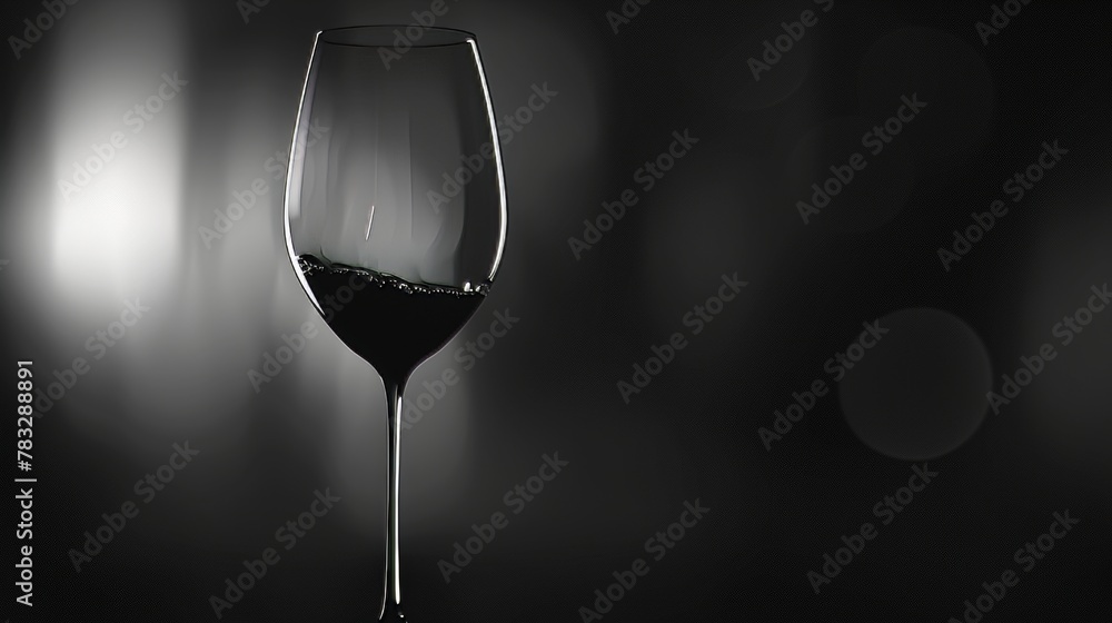 Aufkleber experiment with backlighting to emphasize the translucency of a flying glass of wine ai generated il