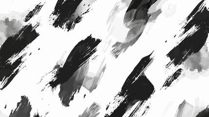 a black and white painting of black and white paint - obrazy, fototapety, plakaty