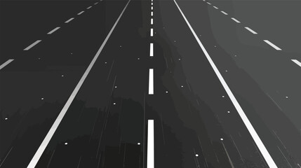 a black and white photo of a highway - obrazy, fototapety, plakaty