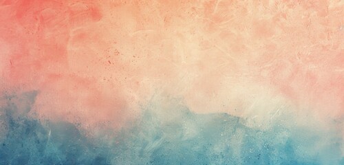 Soft Gradient Pastel Background with Orange and Blue Tones - obrazy, fototapety, plakaty