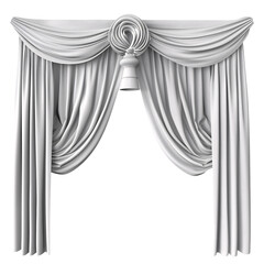 curtain element_hyperrealistic_hyper detailed_isolated on transparent background