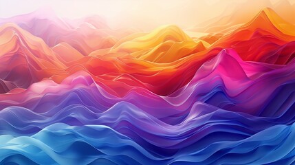 Obraz premium Abstract Colorful Background With Mountines