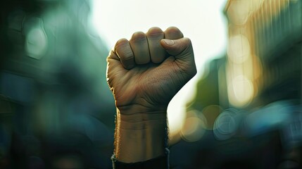 Witness a hand boldly declaring 'STOP,' a silent roar against injustice - obrazy, fototapety, plakaty