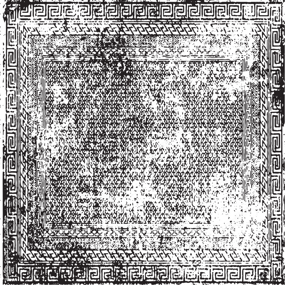Poster monochrome texture composed of irregular graphic elements. distressed uneven grunge background. abst
