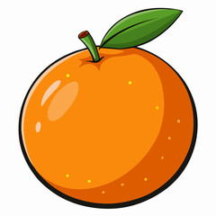 illustration of an orange