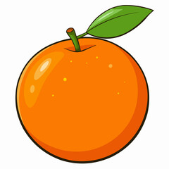 illustration of an orange