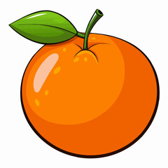 illustration of an orange