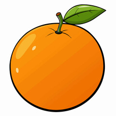 illustration of an orange