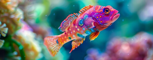 Undersea world. Fish in the sea.