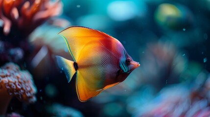 Undersea world. Fish in the sea.