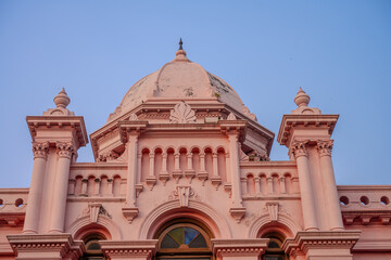 Architectural Elegance of Ahsan Manzil at Twilight