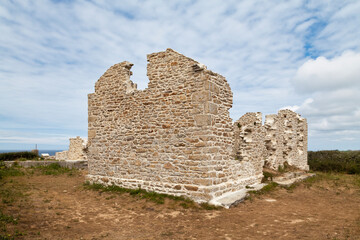 The Ruins of the Kerhoazoc semaphore in Landunvez