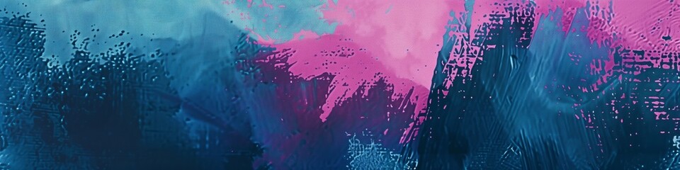 contemporary abstract expression with vibrant pink and blue streaks for a striking artistic background - obrazy, fototapety, plakaty
