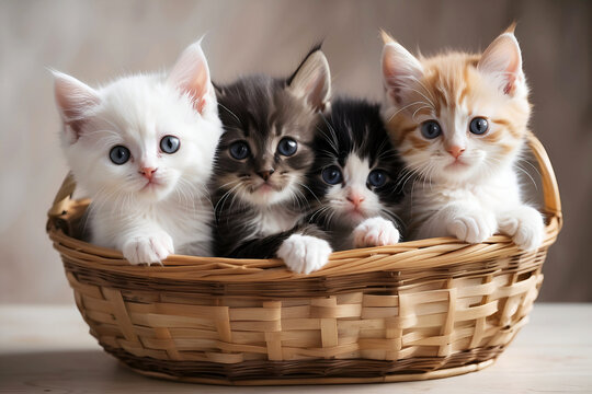 Portrait of a siberian cat with green eyes lying on the floor at home. Fluffy purebred straight-eared long hair kitty. Copy space, close up, background. generated by Ai.