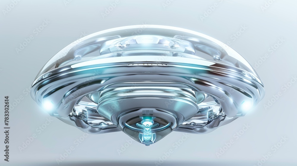 Poster futuristic d renderings reminiscent of alien technology d style isolated flying objects memphis styl