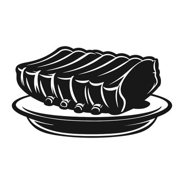 Pork Ribs clip art preview