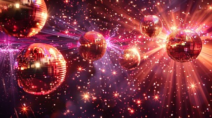 Orbit of photons in a cosmic disco with stars and planets as the glittering audience