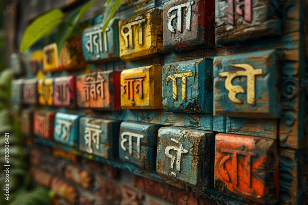 Poster a tapestry of languages spoken by people from different backgrounds and regions. concept of linguist