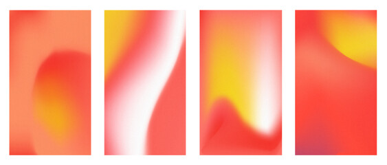 yellow red gradient flames fire  wave with noise set