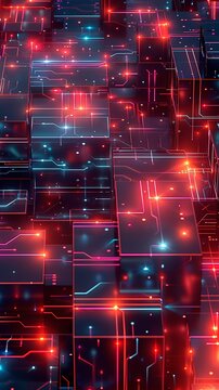 Digital art wallpaper, 3D render of sleek glowing neon cubes in minimalist pattern--sref https://cdn.midjourney.com/42edffb1-0775-4eeb-8d6c-3bacaa126c4c/0_0.webp
