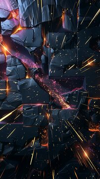 Glitched digital wallpaper, 3D render of sleek neon shapes with fractal-like repeating patterns--sref https://cdn.midjourney.com/c601566b-4f35-4468-9d3c-78b8831fc2de/0_1.webp