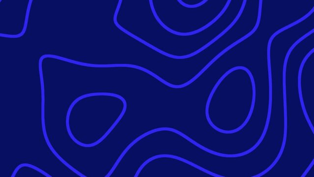 abstract wavy curved lines pastel royal blue background