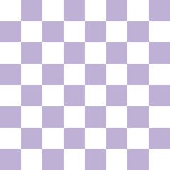 Seamless checked vector pattern or violet and white background for tile wallpaper - 783309835