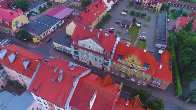 Tenement Kosciuszki Street Elk Kamienice Aerial View Poland