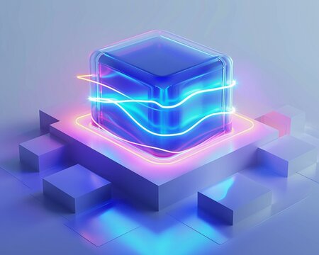 Neon installation artwork, 3D render of graceful curved glowing tubes in asymmetric formation--sref https://cdn.midjourney.com/9eeea42f-e586-4e41-9135-7cc5495894b8/0_0.webp