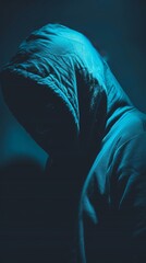 Naklejka premium In the shadows cybercriminals lurk plotting their next hack AI generated illustration