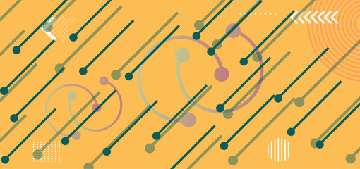 Abstract colorful flat design vector background