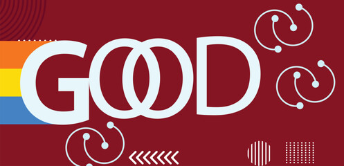 Abstract colorful flat design vector background