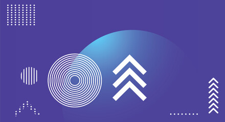 Abstract colorful flat design vector background