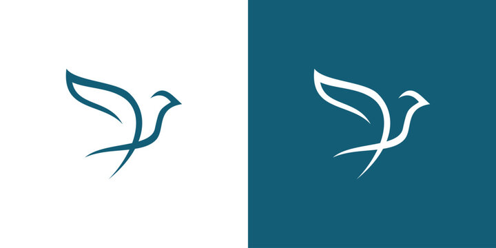 bird logo design, minimalist logo design, logo template