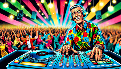 DJ performing in a night club
