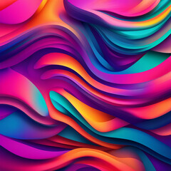 colorful fluid wave illustration background