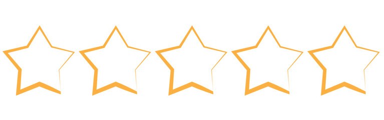 Stars collection. Star vector icons. Golden and Black set of Stars, isolated on transparent background. Star icon. Stars in modern simple flat style. Vector