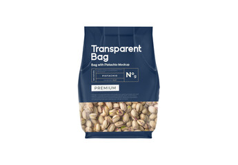 Bag With Pistachio Nuts Mockup