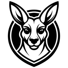 kangaroo-mascot-logo-vector-with-solid-black-and-w