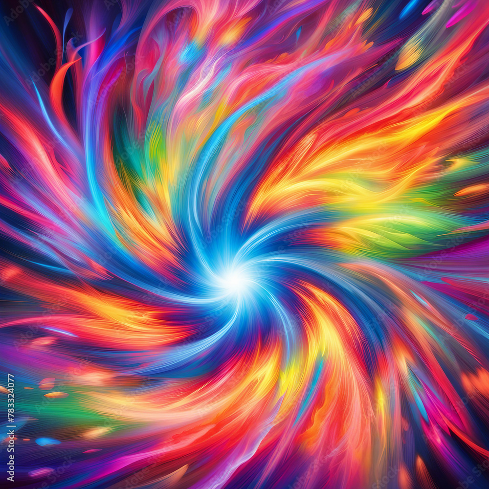 Poster colorful energy particle explosion illustration background