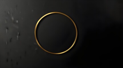 Luxury elegant background with shiny gold circle element  .Generative AI
