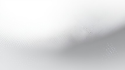 An abstract image showcasing a gradient of silver dots, creating a sense of digital texture and data flow