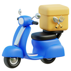 Delivery courier service 3d icon