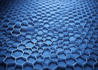 Abstract Blue Honeycomb like design Background
