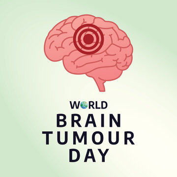 World Brain Tumour Day design template. brain vector design. flat design. eps 10.