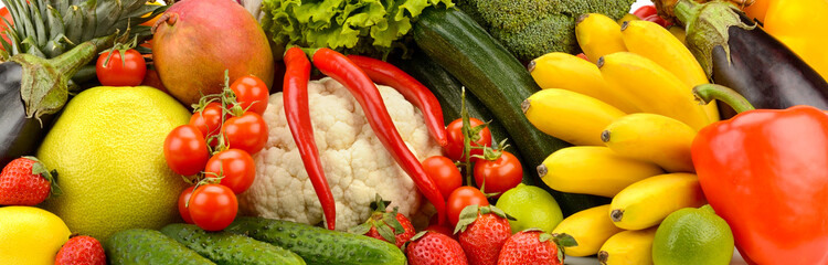 Collection of fruits and vegetables