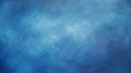 Sapphire blue color. Abstract blue textured background with brush strokes and color gradients for versatile design purposes. 